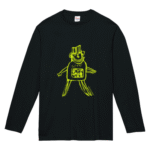 【義援金】返礼品　ボンド柄　長袖Tシャツ　ブラック　サイズご指定ください