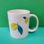 島の宝デザイン マグカップ 八丈レモン柄